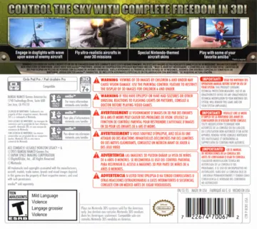 Ace Combat - Assault Horizon Legacy  (Usa) box cover back